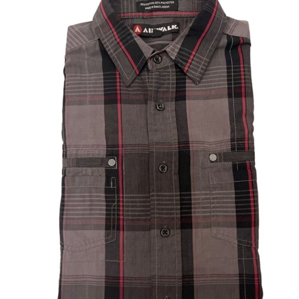 GUC 1990's Old School Airwalk Skater Dress Shirt Plaid Medium